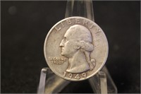 1949-D Washington Silver Quarter