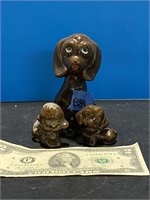 Vintage dog figurines set of 3