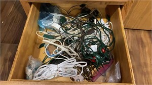 Drawer of extension, cords, and more. You box.