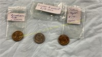 Sacagawea, Susan B. Anthony & John Tyler 1 Coins