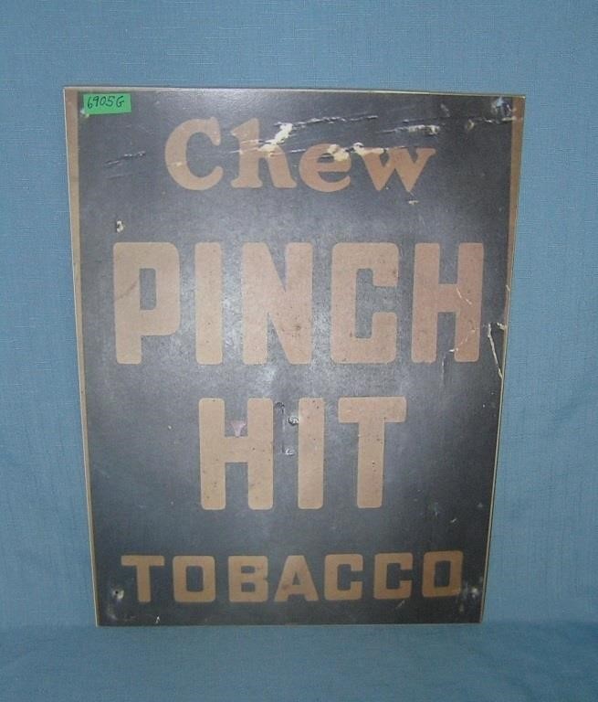 Pinch hit tobacco retro style advertising sign