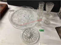 Etched Stemware & Decorative Plates