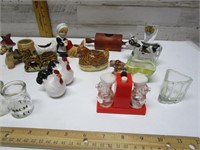 VINTAGE TOOTH PICK HOLDERS & SALT & PEPPER