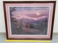 Triple matted and framed Gary Peterson, artist pro
