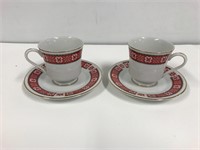 Tea cup and saucer sets.