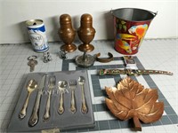 Metal Items, Knife, Cutlery, Disney, Copper S&P...