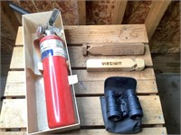 Train Whistles, Fire Extinguisher & Sm Binoculars