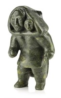 KIAKSHUK, INUIT, Standing Mother and Child, early