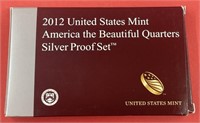 2012-S 5 Coin Silver Proof Quarter Set
