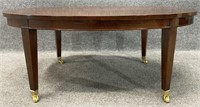 Baker Inlaid Oval Cocktail Table