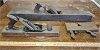 (3) Old Wooden Planers