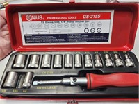 Genius Professional Tools GS-215S 14pc. SAE 1/4"