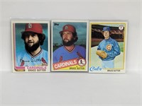Bruce Sutter HOF Baseball Card Lot (3 Total)