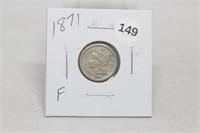1871F Three Cents