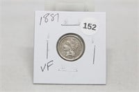 1881 VF Three Cents