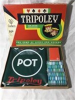 TRIPOLEY Vintage Game Includes Chips & Playing Mat