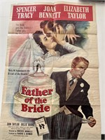 Father of the Bride 1950 vintage movie poster