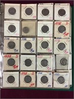 Over 100 Jefferson Nickels; Includes WWII Silver