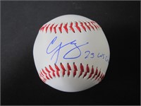 Corey Seager Signed Baseball Heritage COA