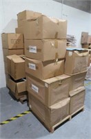 (3) Pallets of Assorted Size Printed Boxes