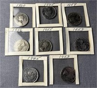 Vintage Lot Canadian Nickels See Photos for