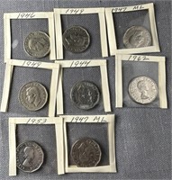 Vintage Lot Canadian Nickels See Photos for