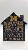 Wall Sign University Of Michigan In This House We.