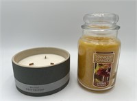 3Wick 14oz Salted Driftwood/Yan Cand Golden Autumn