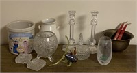 Miscellaneous glassware & more