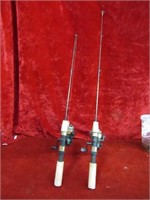(2)Ice Fishing Rod & Reel.