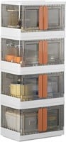 4pk 8.4 Gal Collapsible Storage Bins with Lids
