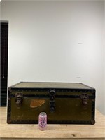 antique army trunk