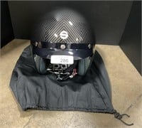 Sparco Motorcycle Helmet w/ Storage Bag.