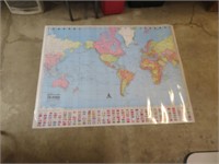 Wall Hanging Map of the World 50" x 37&1/2"