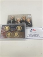 2007 Proof Presidential Dollar Set