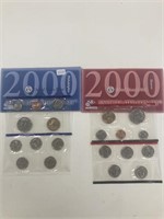2000 unc. Coin set P-D