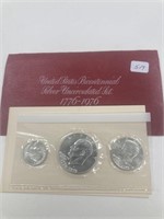 1976 Unc. 40% Silver 3 pcs set