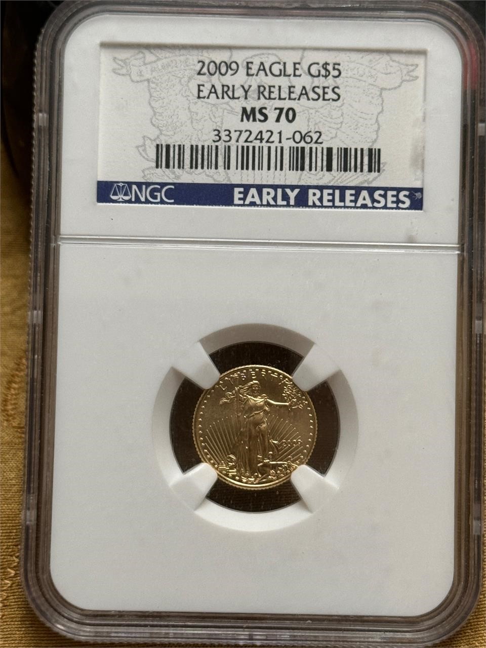 2009 $5 NGC MS70 1/10 OZ .999 GOLD COIN
