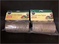 New Lot of 2 Miracle Gro Natural Jute Twine