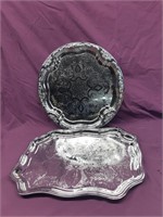 Abbot England Silver Service Serving Trays