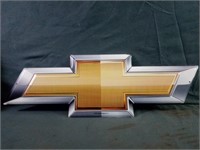 Chevrolet Emblem Tin Wall Decor Measures 22" x 7"