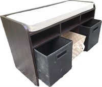 Storage Bench w/ Basket Storage