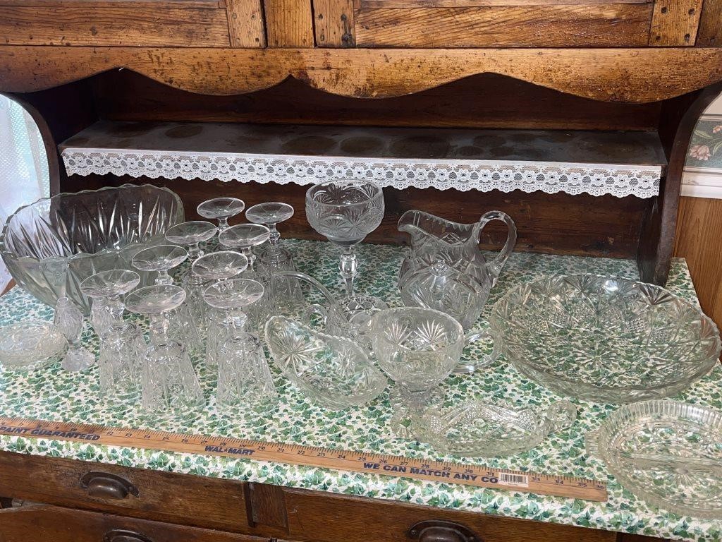 Vintage Royal Rock Crystal & Other Like glassware