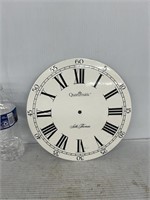 Porcelain plated clock face by Quartzmatic Seth