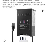 200W Low Voltage Landscape Transformer