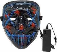 Glowing LED Halloween Mask