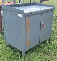 (BA) Metal 2-Door Cabinet, 36”Hx36”Lx24”W