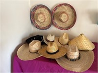 Wicker Sun Hats / Sombrero Hats