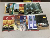 Qty Ford Dealership Car Brochures inc Escorts