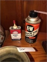 (2) Vintage Oil Cans (Esso & Nock'er Loose)